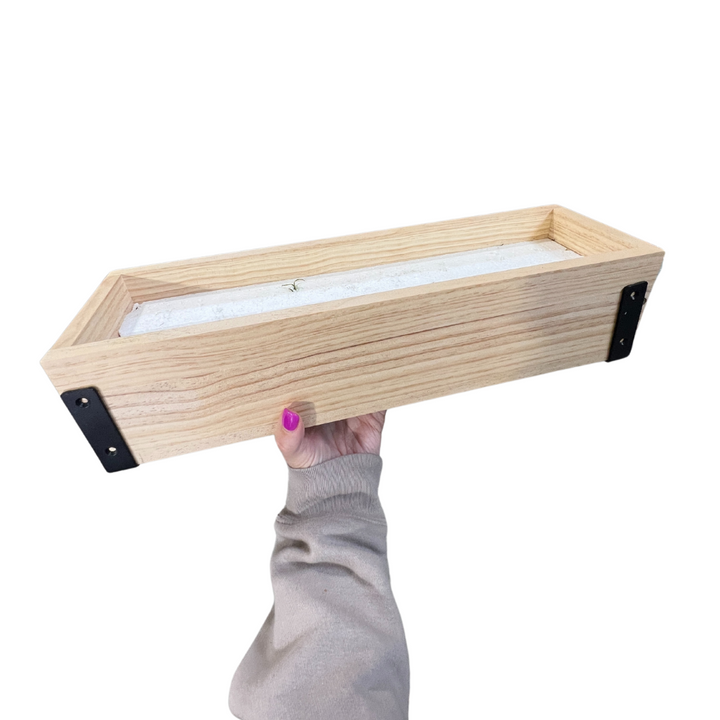 Wood Box w/ Black Metal | Bulk Buy Decor Reversible Hand Towel | Towel Collective | Cody, WY