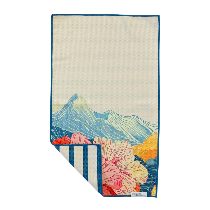 Japanese Mountain | Waffle Weave Microfiber Towels Kitchen & Bath Hand Towels Reversible Hand Towel | Towel Collective | Cody, WY