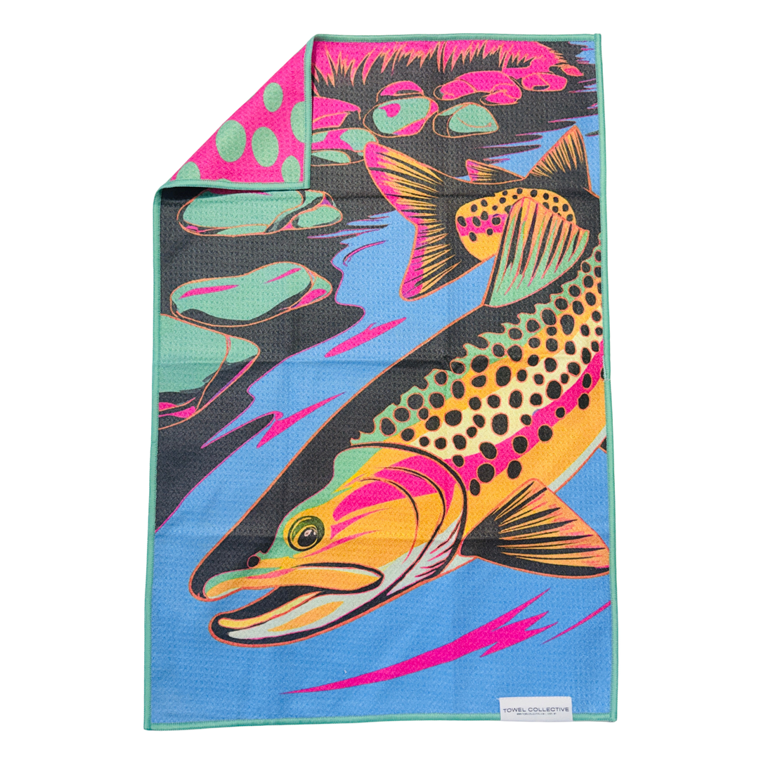 River Rainbow | Waffle Weave Microfiber Towels Kitchen & Bath