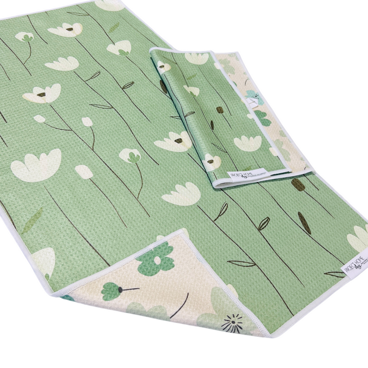 Meadow | Waffle Weave Microfiber Towels Kitchen & Bath Hand Towels Reversible Hand Towel | Towel Collective | Cody, WY