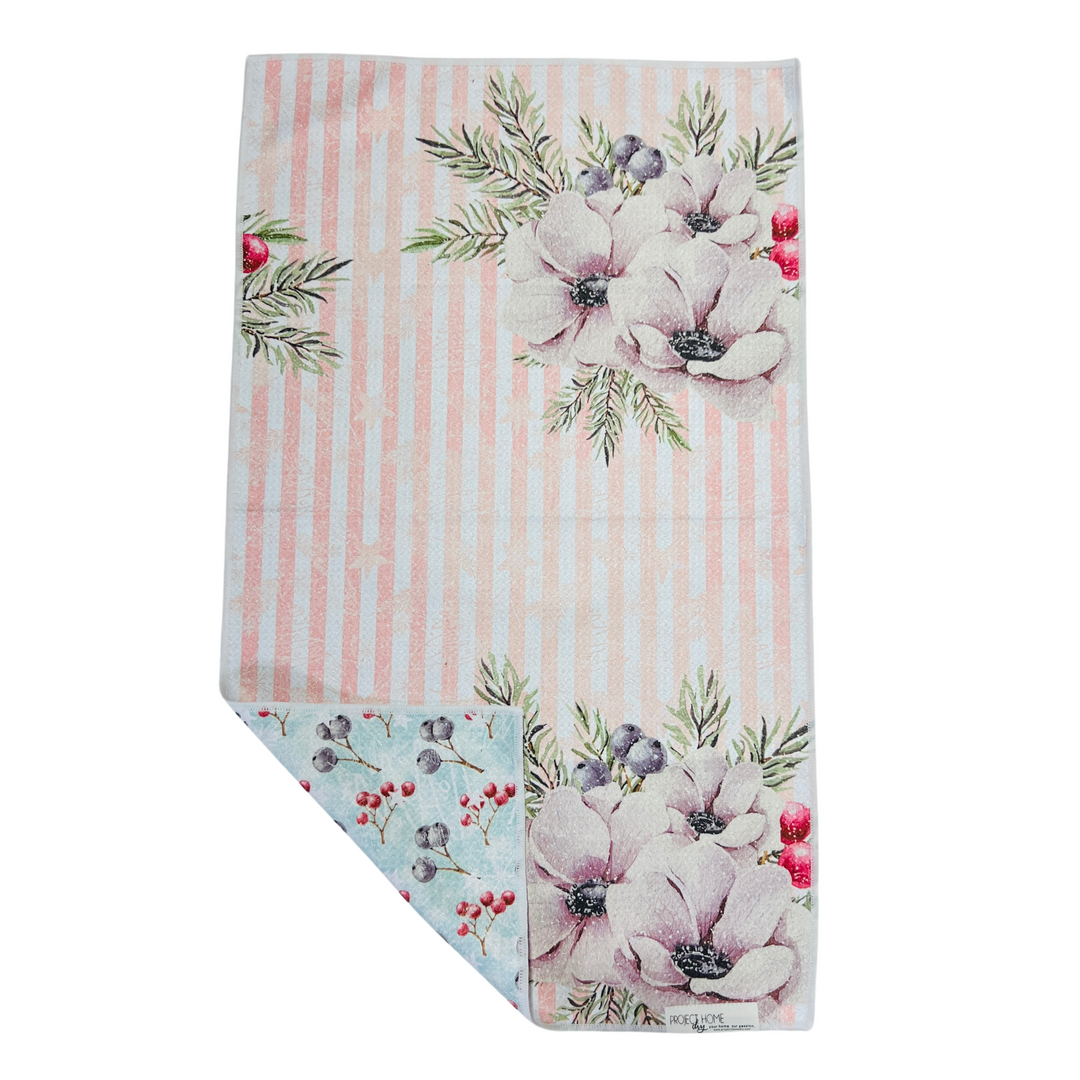 Winterberry | Waffle Weave Microfiber Towels Kitchen & Bath Hand Towels Reversible Hand Towel | Towel Collective | Cody, WY