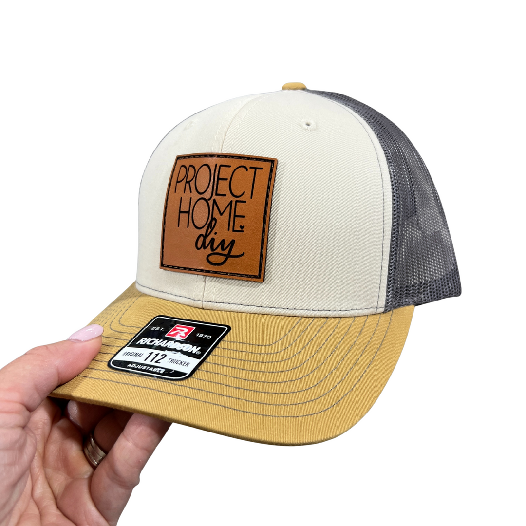 Project Home DIY Hat Tan Square Patch | Bulk Buy Decor Reversible Hand Towel | Towel Collective | Cody, WY