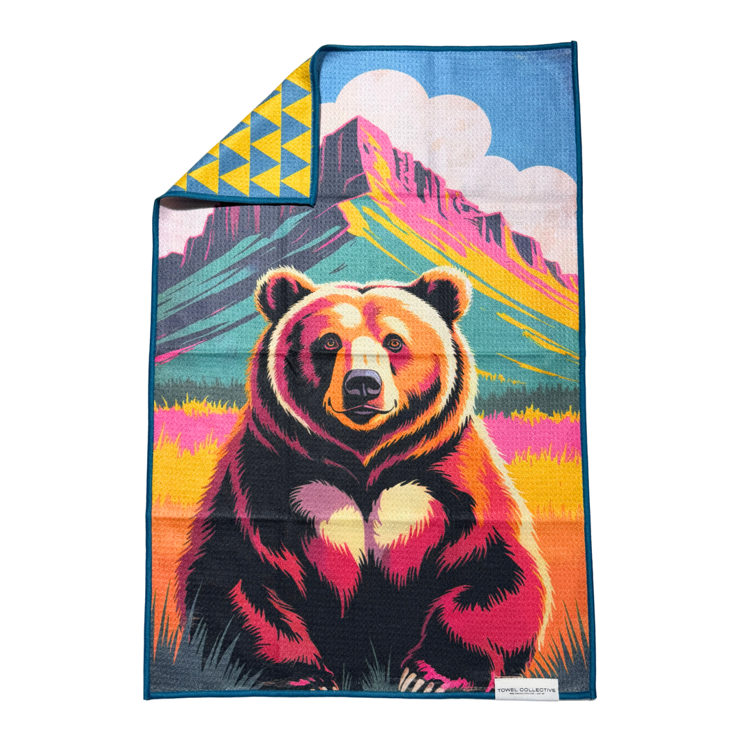 Bearly There | Waffle Weave Microfiber Towels Kitchen & Bath