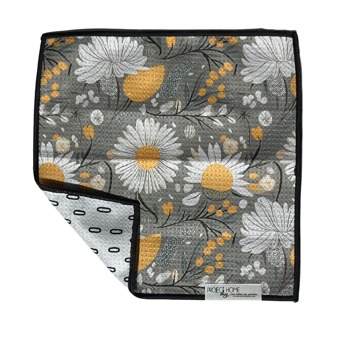 Sunny Daze | Waffle Weave Microfiber Towels Kitchen & Bath Hand Towels Reversible Hand Towel | Towel Collective | Cody, WY