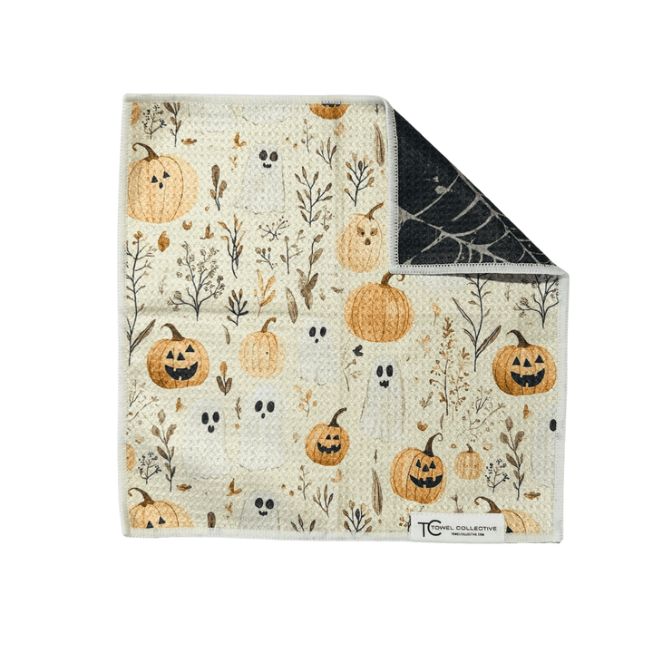 Pumpkin Web | Waffle Weave Microfiber Towels Kitchen & Bath Hand Towels Reversible Hand Towel | Towel Collective | Cody, WY