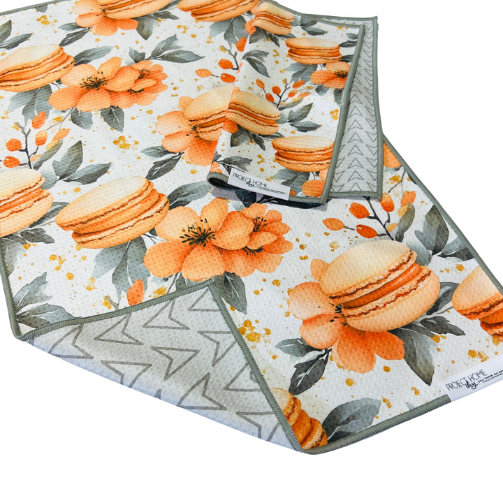 Macaron Time | Waffle Weave Microfiber Towels Kitchen & Bath Hand Towels Reversible Hand Towel | Towel Collective | Cody, WY