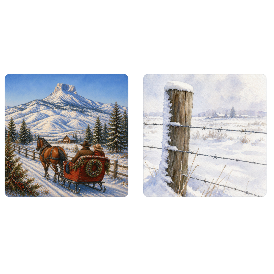 Sleigh Ride | Waffle Weave Microfiber Towels Kitchen & Bath
