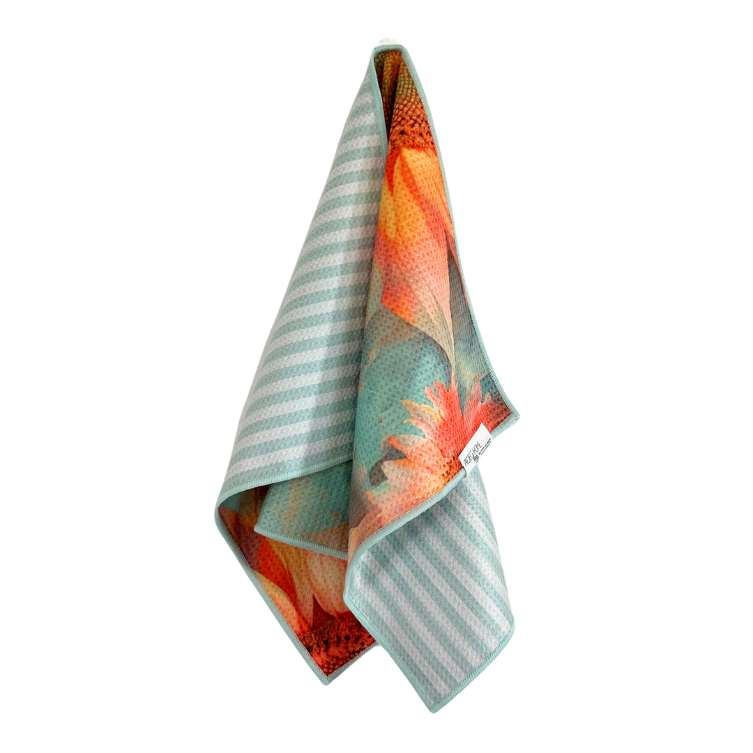 Sunny Side Up | Waffle Weave Microfiber Towels Kitchen & Bath Hand Towels Reversible Hand Towel | Towel Collective | Cody, WY