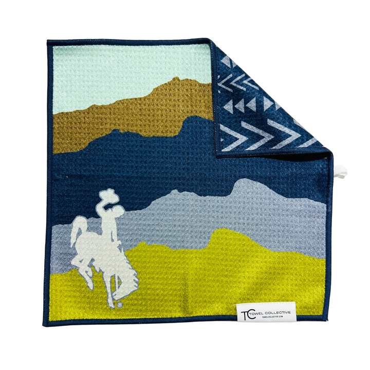 Midnight Cowboy | Waffle Weave Microfiber Towels Kitchen & Bath Reversible Hand Towel | Towel Collective | Cody, WY