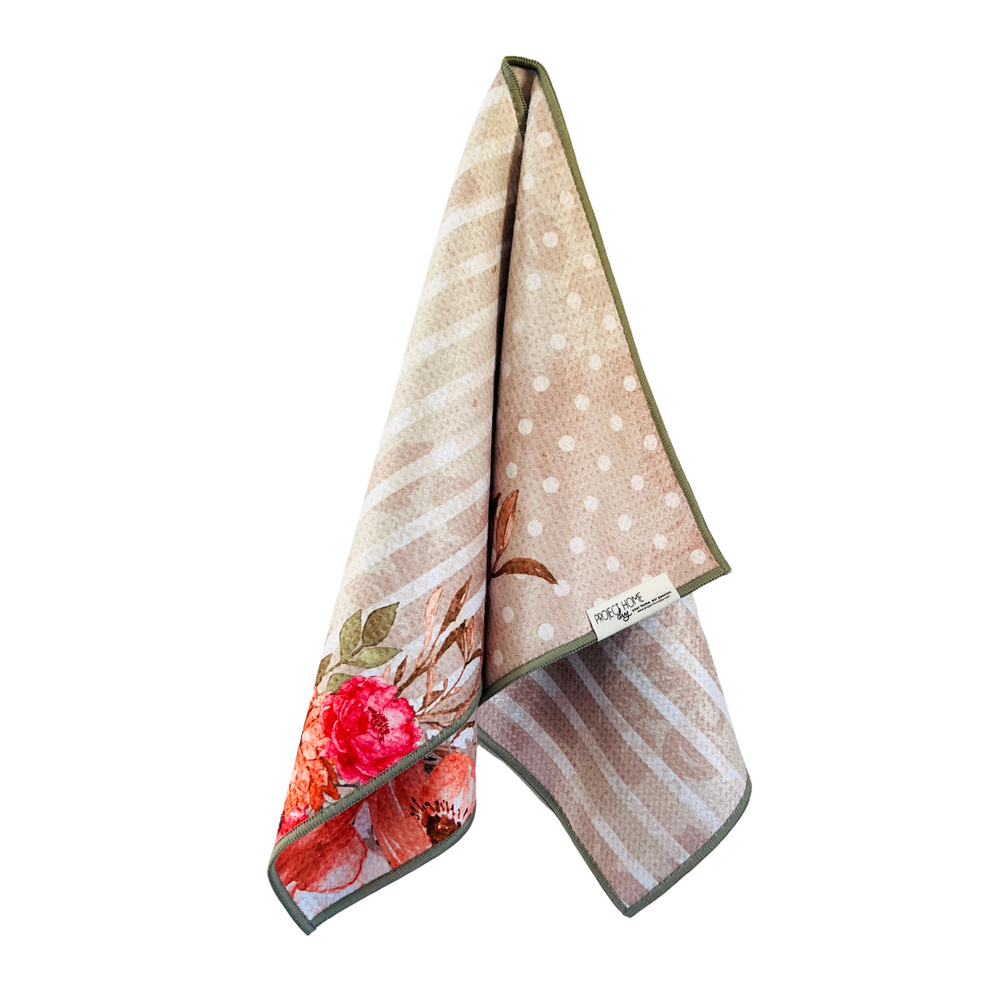 Victorian Stripes | Waffle Weave Microfiber Towels Kitchen & Bath Hand Towels Reversible Hand Towel | Towel Collective | Cody, WY