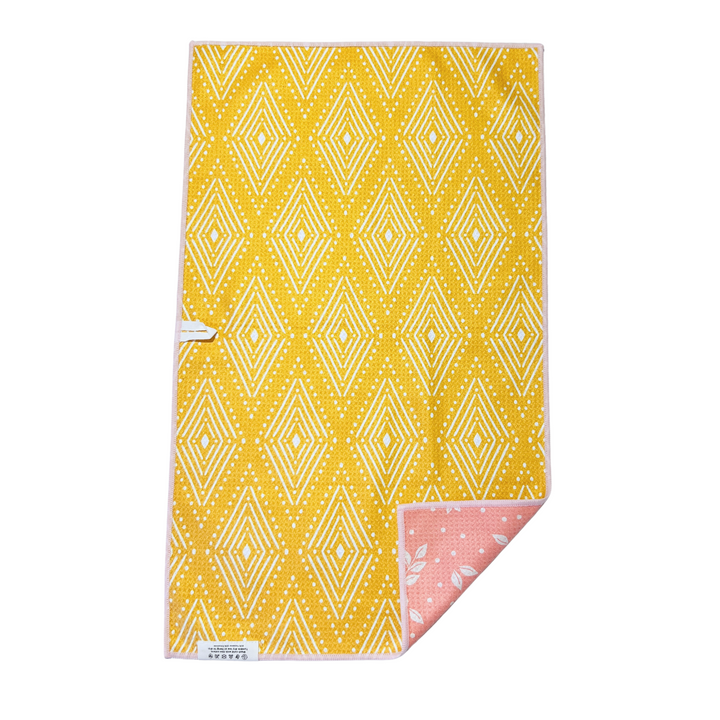 Mustard Flower | Waffle Weave Microfiber Towels Kitchen & Bath Hand Towels Reversible Hand Towel | Towel Collective | Cody, WY