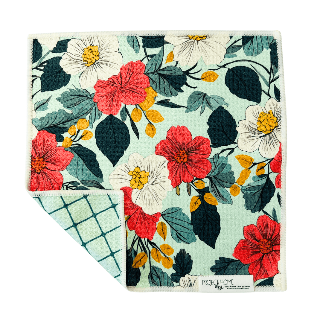 Lattice Garden | Waffle Weave Microfiber Towels Kitchen & Bath Hand Towels Reversible Hand Towel | Towel Collective | Cody, WY