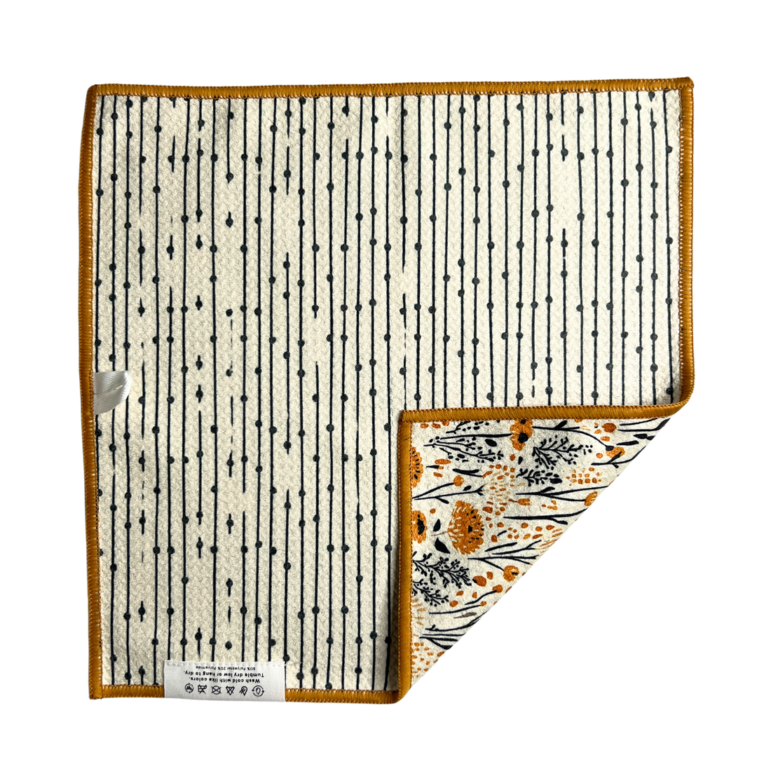 Marigold Mania | Waffle Weave Microfiber Towels Kitchen & Bath Hand Towels Reversible Hand Towel | Towel Collective | Cody, WY