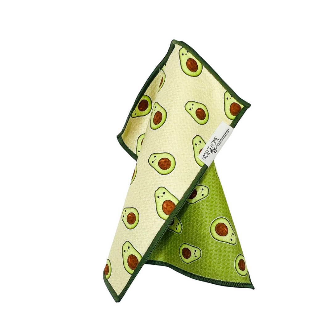 Avo-Cute | Waffle Weave Microfiber Towels Kitchen & Bath Hand Towels Reversible Hand Towel | Towel Collective | Cody, WY