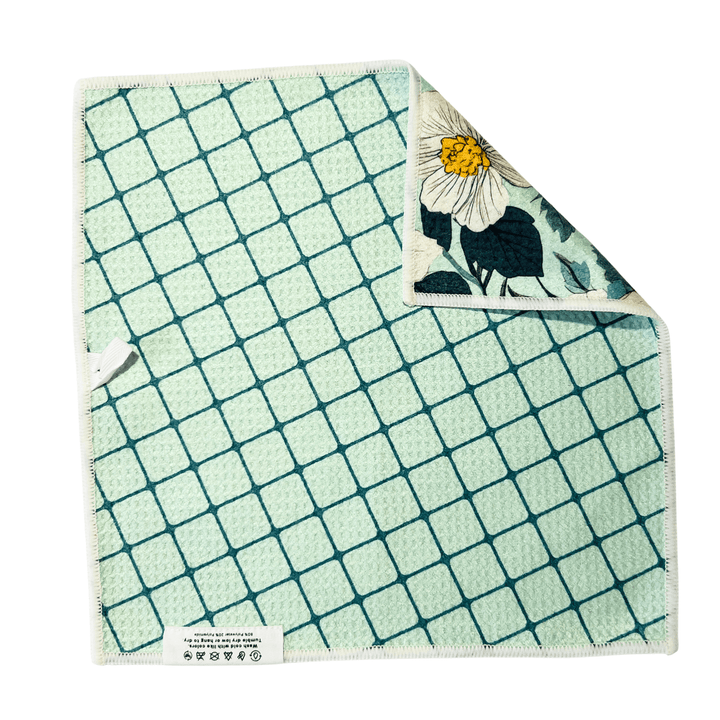 Lattice Garden | Waffle Weave Microfiber Towels Kitchen & Bath Hand Towels Reversible Hand Towel | Towel Collective | Cody, WY