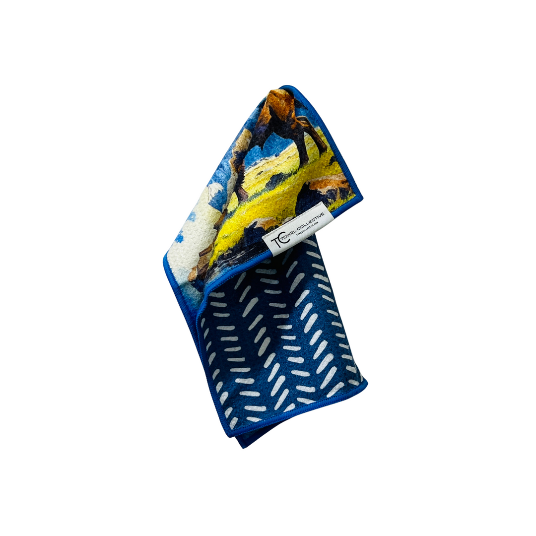 Tatonka Grand | Yellowstone Collection | Waffle Weave Microfiber Towels Kitchen & Bath Hand Towels Reversible Hand Towel | Towel Collective | Cody, WY