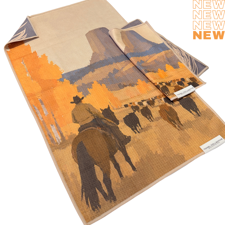 Mooving the Herd | Waffle Weave Microfiber Towels Kitchen & Bath