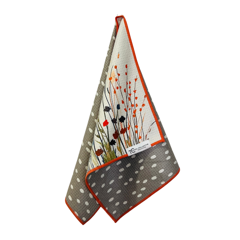 Meadow Bloom | Waffle Weave Microfiber Towels Kitchen & Bath Hand Towels Reversible Hand Towel | Towel Collective | Cody, WY