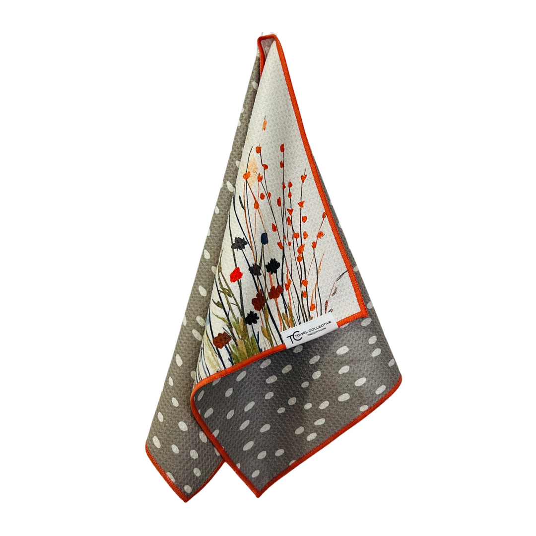 Meadow Bloom | Waffle Weave Microfiber Towels Kitchen & Bath Hand Towels Reversible Hand Towel | Towel Collective | Cody, WY