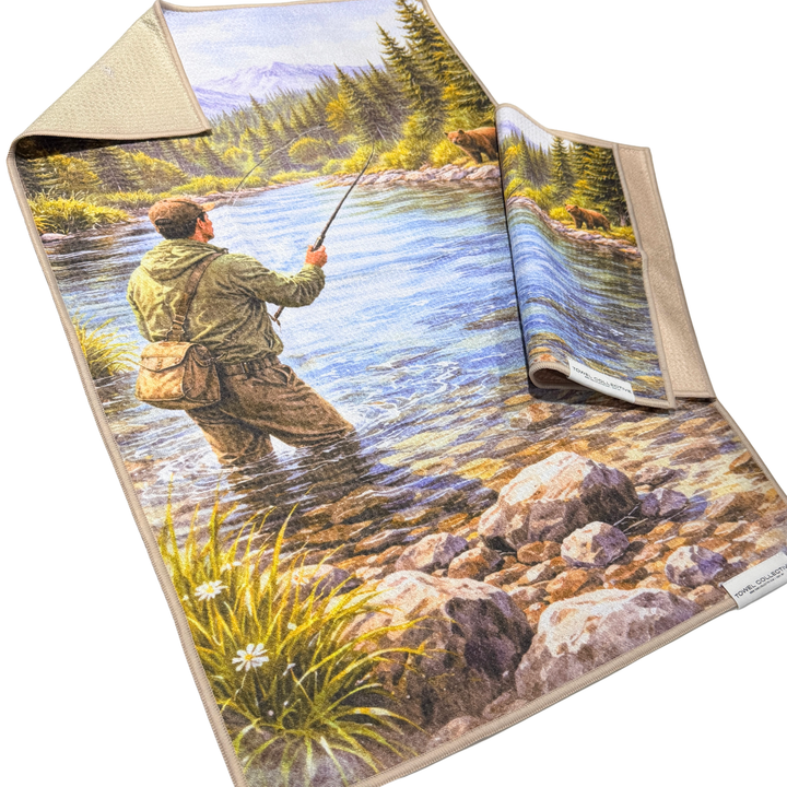 River Dance | Waffle Weave Microfiber Towels Kitchen & Bath