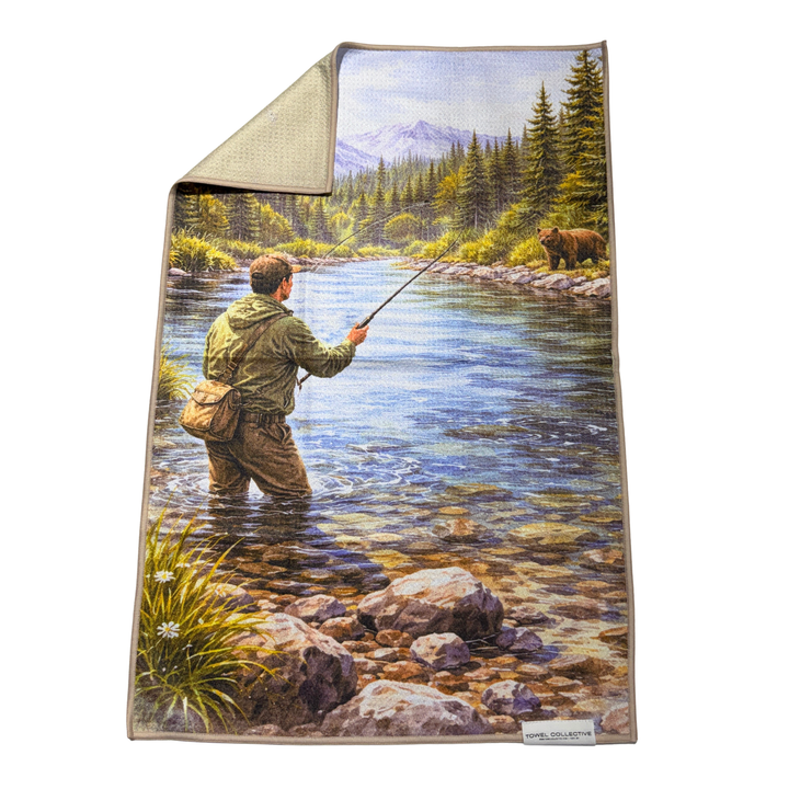 River Dance | Waffle Weave Microfiber Towels Kitchen & Bath