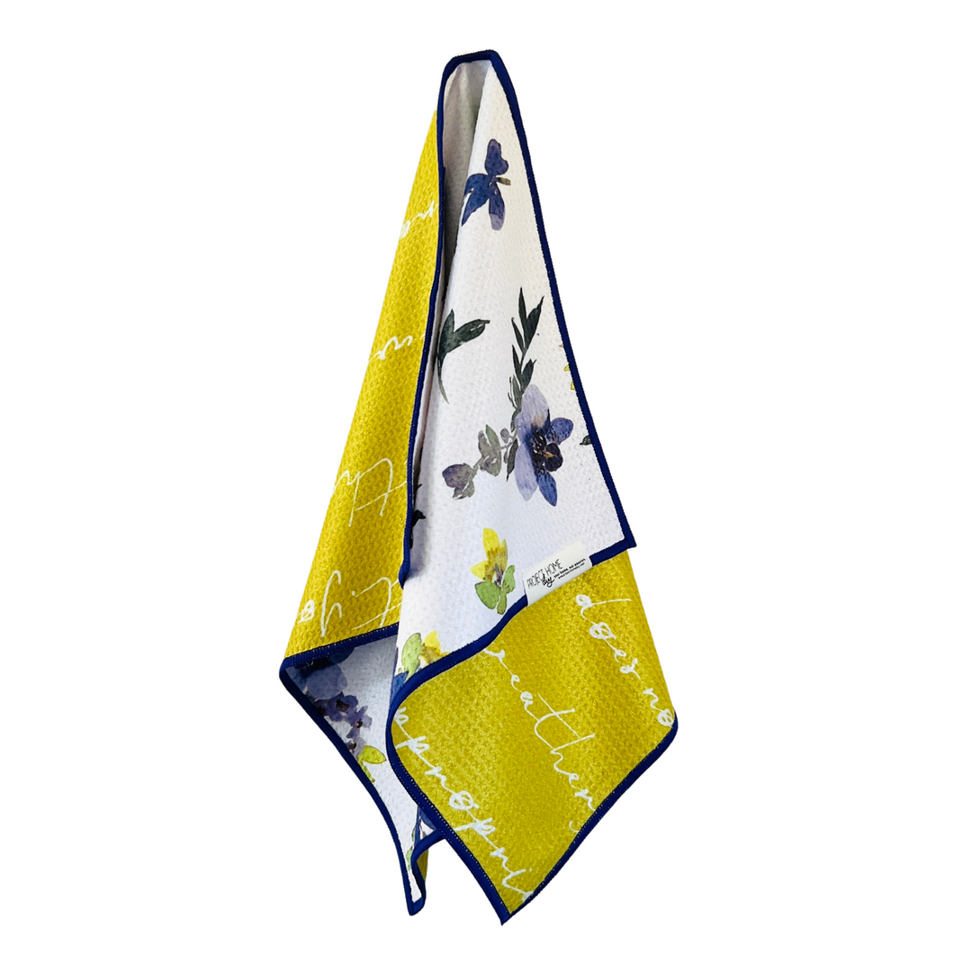 Find Your Calm | Waffle Weave Microfiber Towels Kitchen & Bath Hand Towels Reversible Hand Towel | Towel Collective | Cody, WY