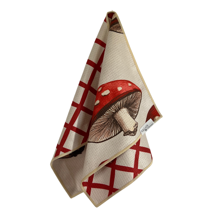 Fungus Among Us | Waffle Weave Microfiber Towels Kitchen & Bath Hand Towels Reversible Hand Towel | Towel Collective | Cody, WY