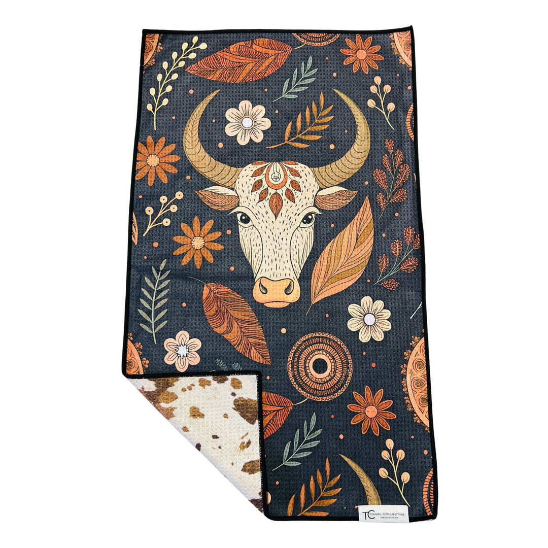 Ranch Boho | Waffle Weave Microfiber Towels Kitchen & Bath Hand Towels Reversible Hand Towel | Towel Collective | Cody, WY