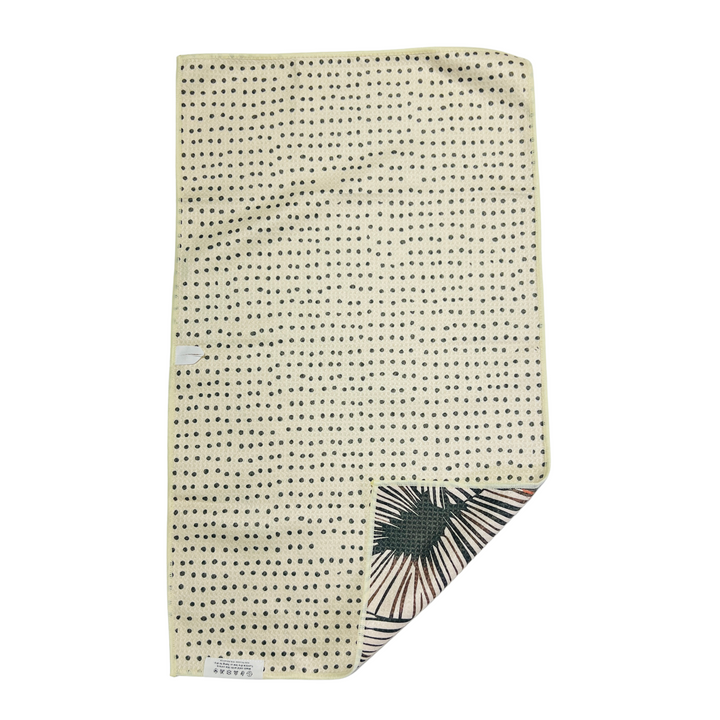 Palm Leaf | Waffle Weave Microfiber Towels Kitchen & Bath Hand Towels Reversible Hand Towel | Towel Collective | Cody, WY