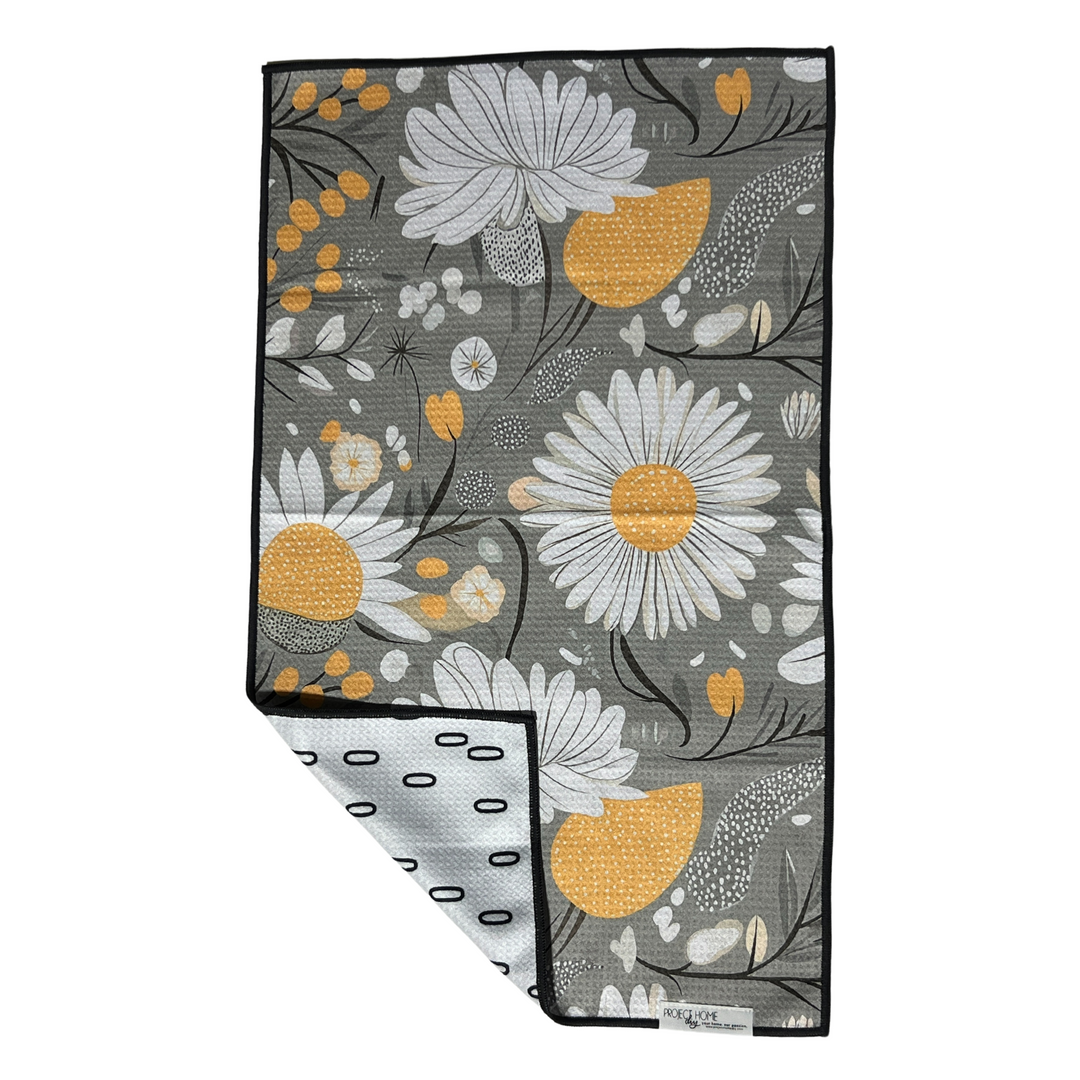 Sunny Daze | Waffle Weave Microfiber Towels Kitchen & Bath Hand Towels Reversible Hand Towel | Towel Collective | Cody, WY