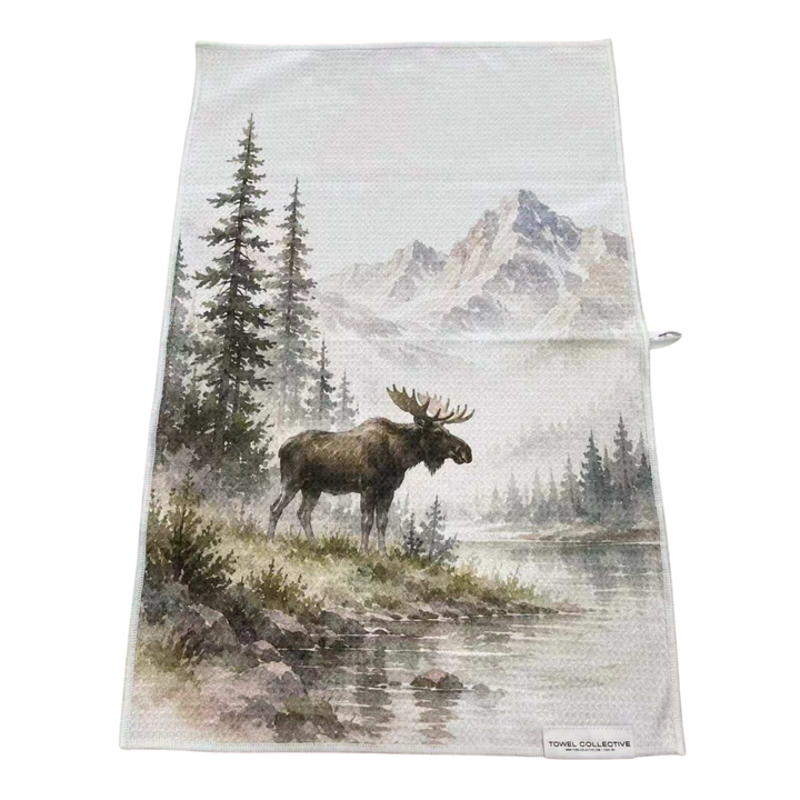 Stillwater Moose | Waffle Weave Microfiber Towels Kitchen & Bath