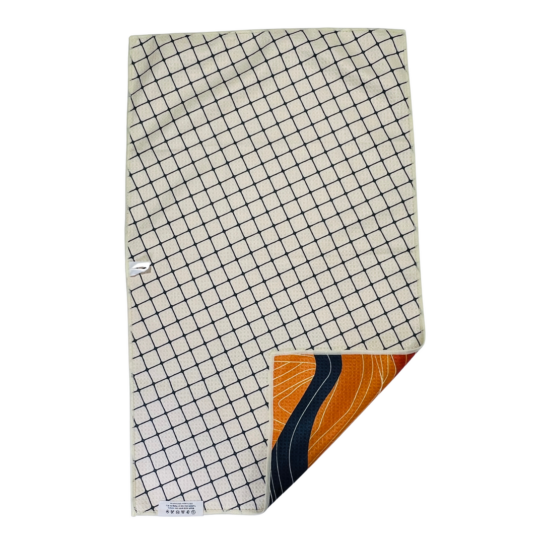 Mountain Sunset | Waffle Weave Microfiber Towels Kitchen & Bath Hand Towels Reversible Hand Towel | Towel Collective | Cody, WY