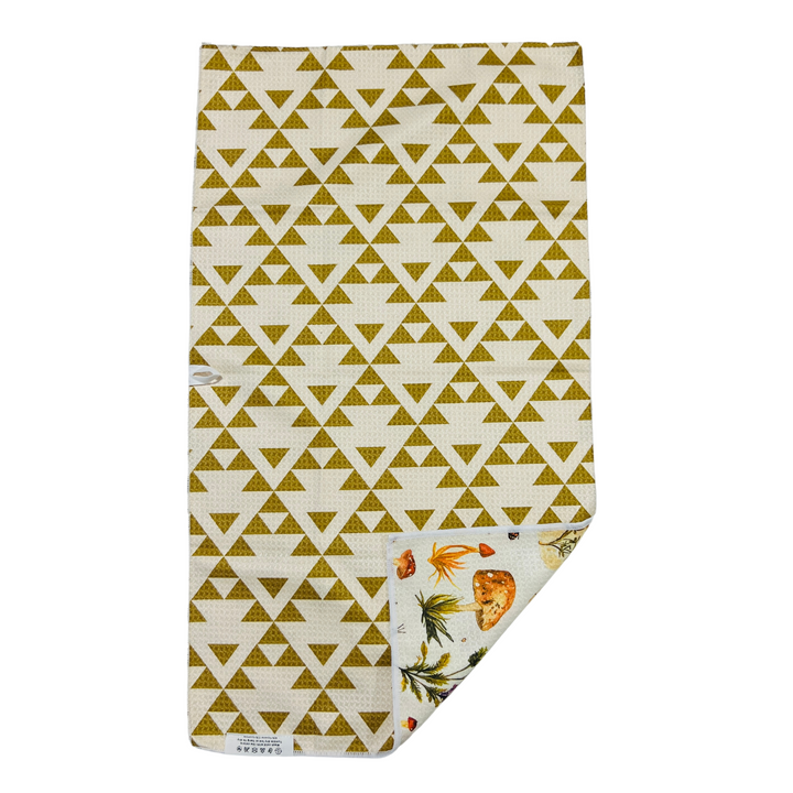 Shroomville | Waffle Weave Microfiber Towels Kitchen & Bath Hand Towels Reversible Hand Towel | Towel Collective | Cody, WY