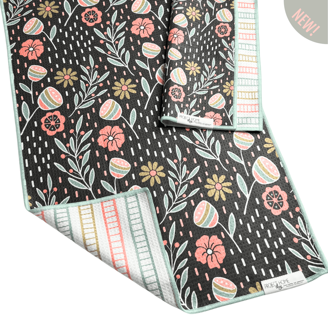 J'aime Pastels | Waffle Weave Microfiber Towels Kitchen & Bath Hand Towels Reversible Hand Towel | Towel Collective | Cody, WY