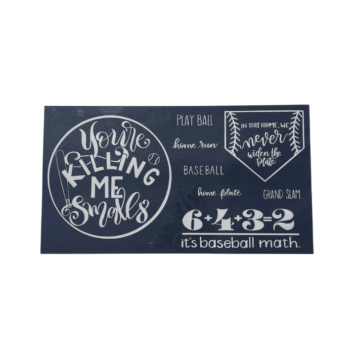 Baseball Stencil | Bulk Buy Decor Reversible Hand Towel | Towel Collective | Cody, WY