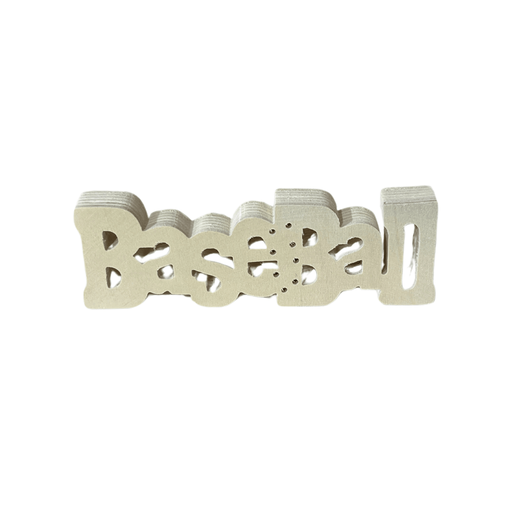 Baseball Word Sign | Bulk Buy Decor Reversible Hand Towel | Towel Collective | Cody, WY