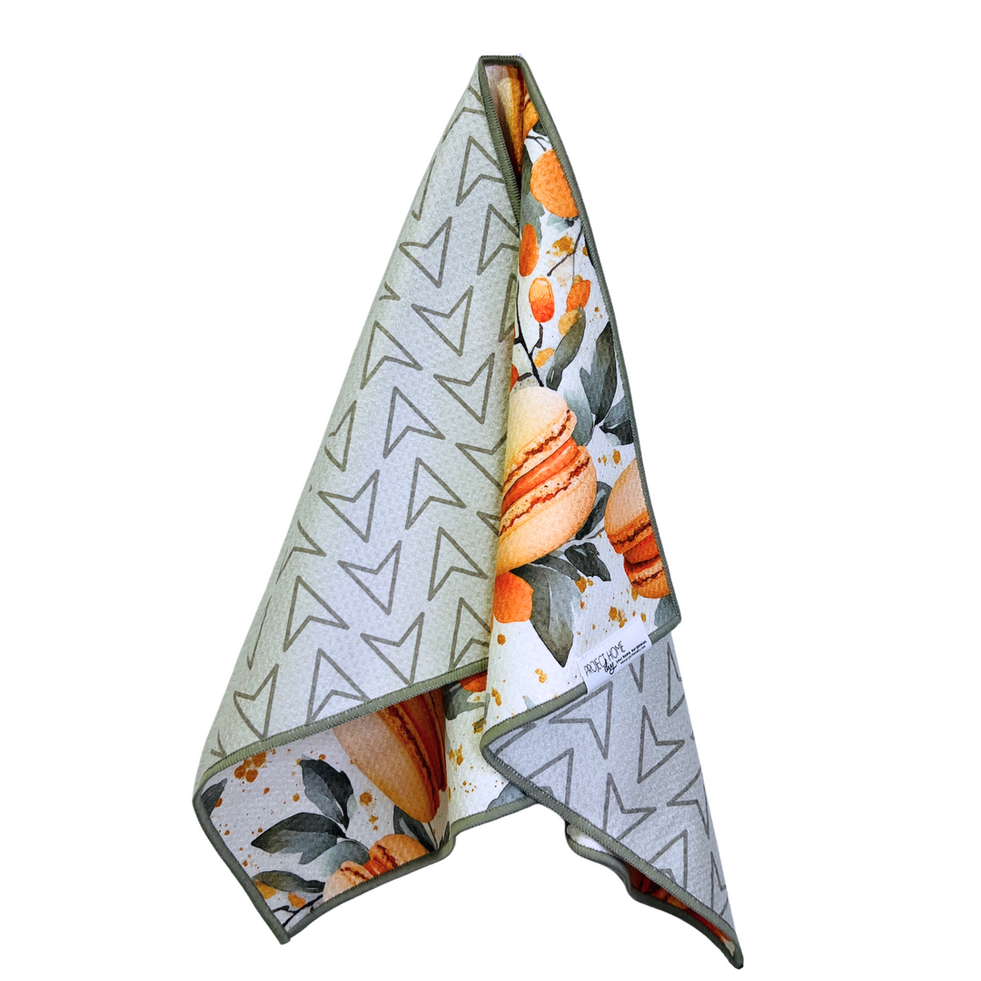 Macaron Time | Waffle Weave Microfiber Towels Kitchen & Bath Hand Towels Reversible Hand Towel | Towel Collective | Cody, WY