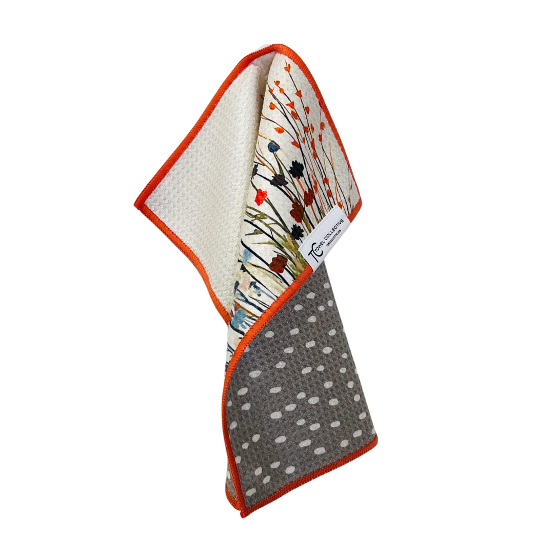 Meadow Bloom | Waffle Weave Microfiber Towels Kitchen & Bath Hand Towels Reversible Hand Towel | Towel Collective | Cody, WY