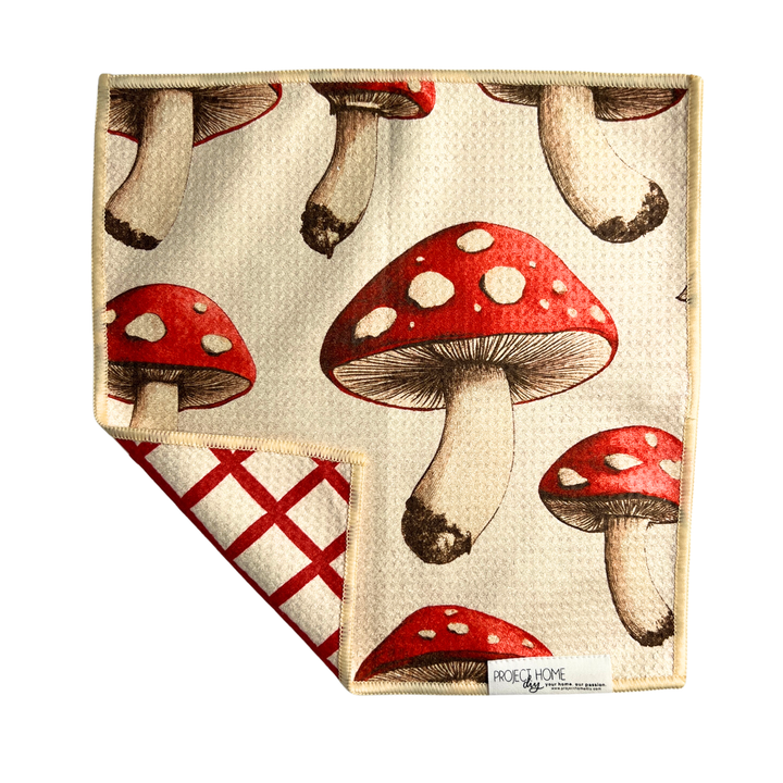 Fungus Among Us | Waffle Weave Microfiber Towels Kitchen & Bath Hand Towels Reversible Hand Towel | Towel Collective | Cody, WY