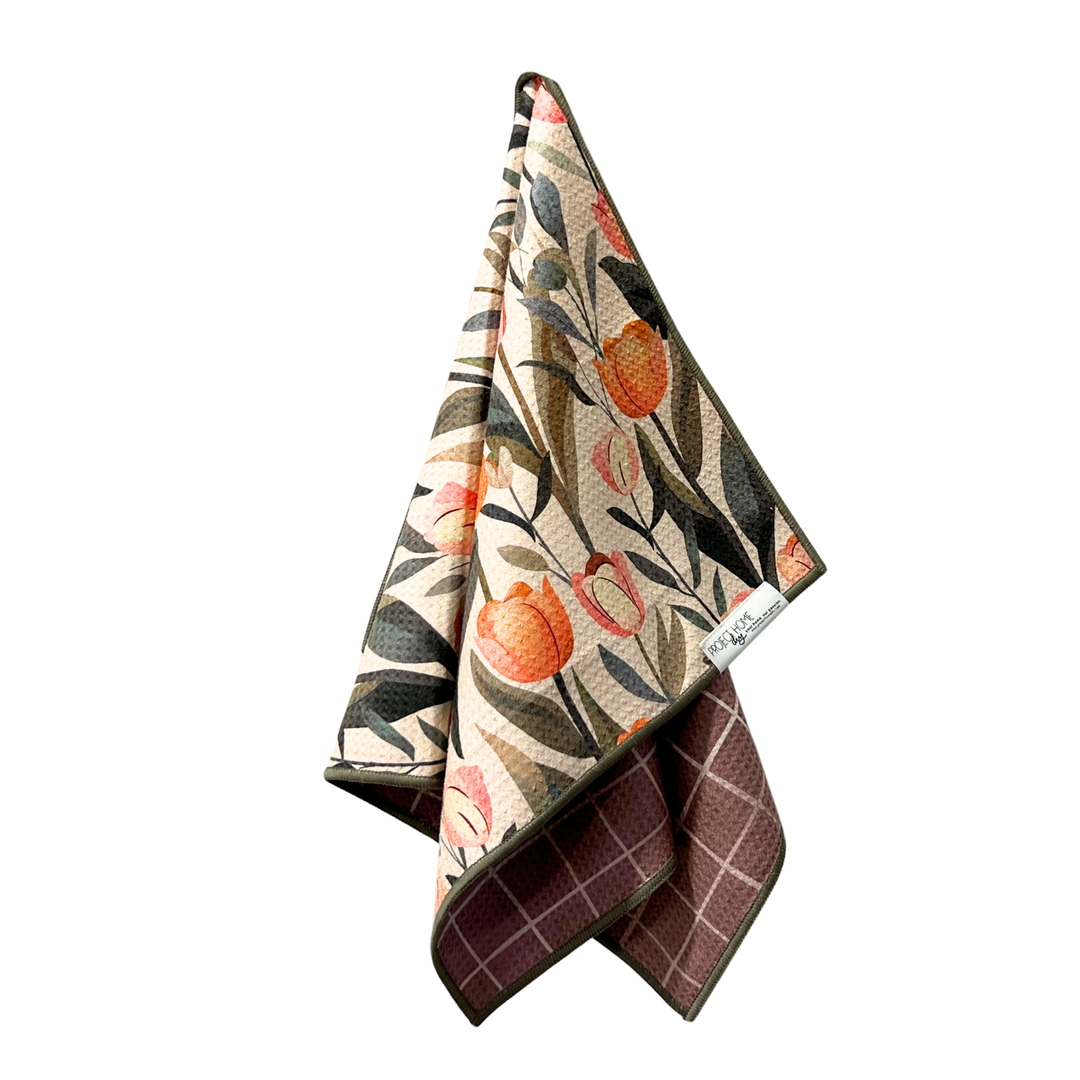 Tulip Hanna | Waffle Weave Microfiber Towels Kitchen & Bath Hand Towels Reversible Hand Towel | Towel Collective | Cody, WY