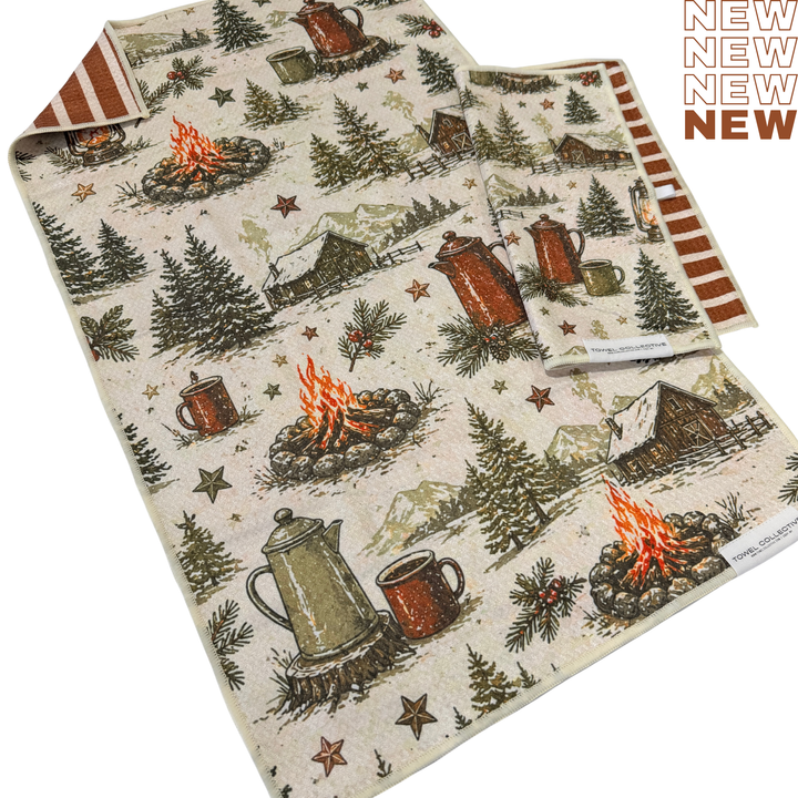 Camp Cozies | Waffle Weave Microfiber Towels Kitchen & Bath