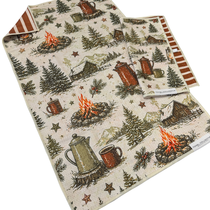 Camp Cozies | Waffle Weave Microfiber Towels Kitchen & Bath