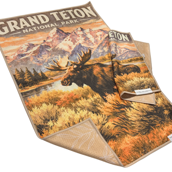On Moose Time | Waffle Weave Microfiber Towels Kitchen & Bath