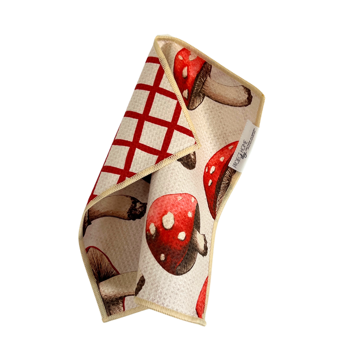 Fungus Among Us | Waffle Weave Microfiber Towels Kitchen & Bath Hand Towels Reversible Hand Towel | Towel Collective | Cody, WY