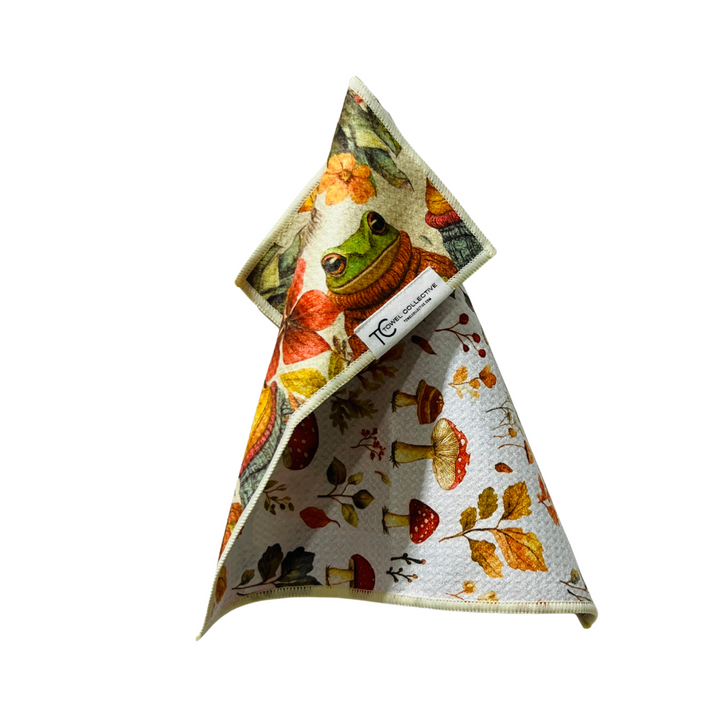 Frogs n' Sweaters | Waffle Weave Microfiber Towels Kitchen & Bath Hand Towels Reversible Hand Towel | Towel Collective | Cody, WY