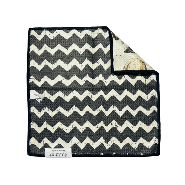 Midnight Meow | Waffle Weave Microfiber Towels Kitchen & Bath Hand Towels Reversible Hand Towel | Towel Collective | Cody, WY