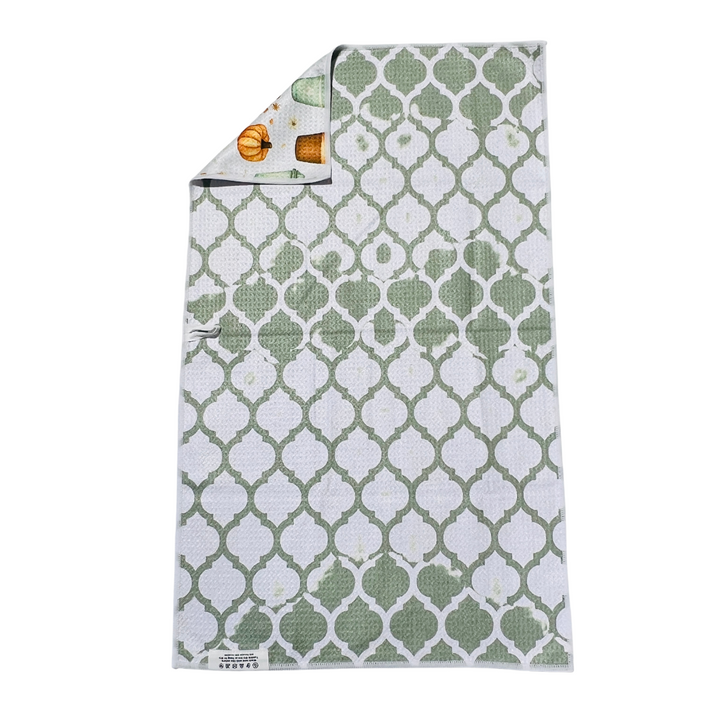 Pumpkin Spice Latte | Waffle Weave Microfiber Towels Kitchen & Bath Hand Towels Reversible Hand Towel | Towel Collective | Cody, WY