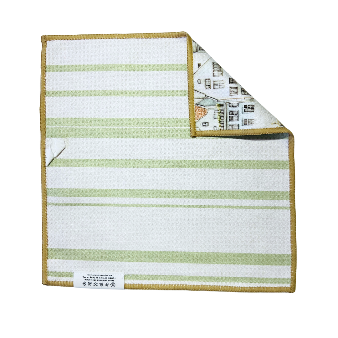 Tulip Town | Waffle Weave Microfiber Towels Kitchen & Bath Hand Towels Reversible Hand Towel | Towel Collective | Cody, WY