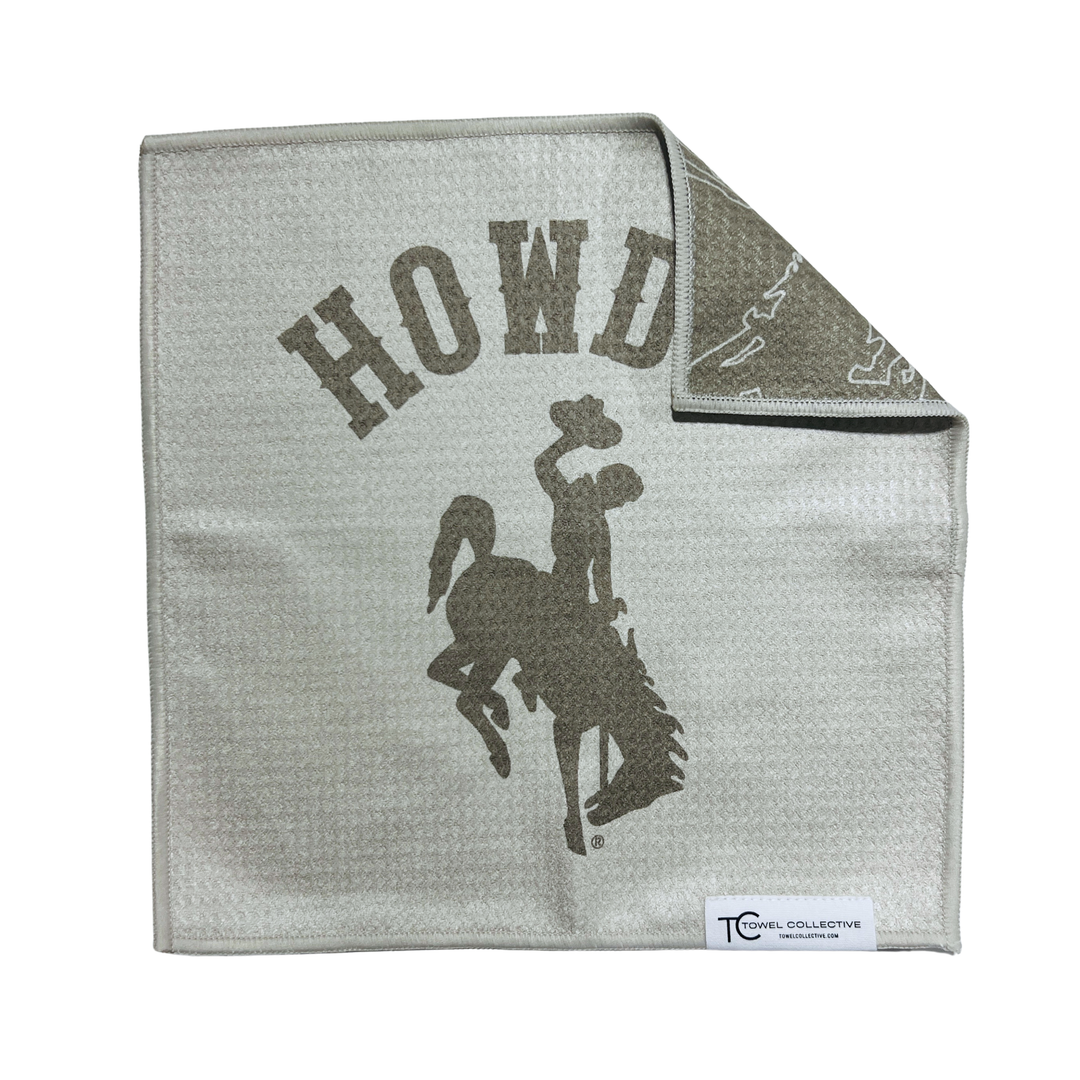 Howdy | Waffle Weave Microfiber Towels Kitchen & Bath - Washcloth Hand Towels Reversible Hand Towel | Towel Collective | Cody, WY