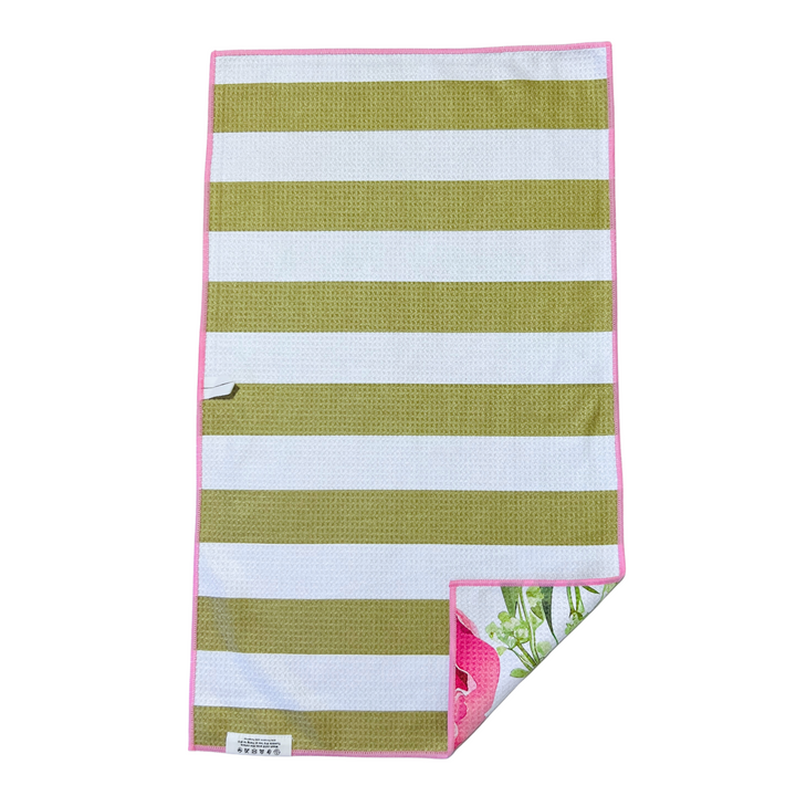 Peony Paradise | Waffle Weave Microfiber Towels Kitchen & Bath Hand Towels Reversible Hand Towel | Towel Collective | Cody, WY